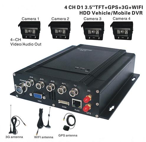 3G Vehicle Hard Drive Mobile DVR