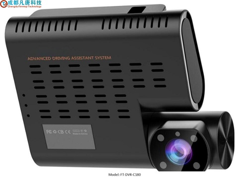 Non-screen 1080P 4G Dashcam with Dual-lens