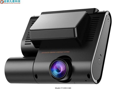 Non-screen 1080P 4G Dashcam with Dual-lens